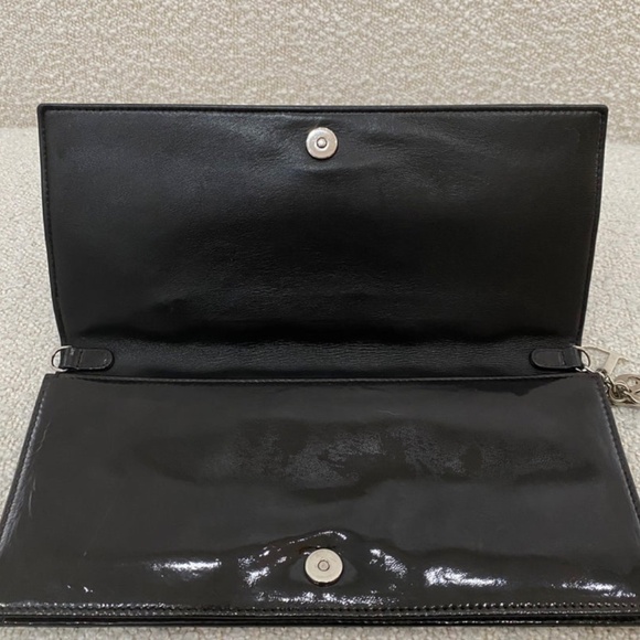 Authentic Pre-Owned Dior Lady Dior Patent Cannage Pouch on Chain Vintage - Picture 11 of 16